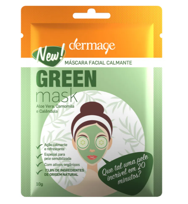 Máscara Facial Calmante Green Dermage
